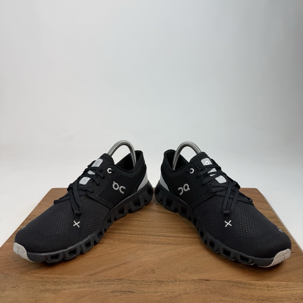 Womens On Cloud X3 Black Mesh Athletic Gym Running Sneakers Shoes Size 9 M EUC - Picture 5 of 8